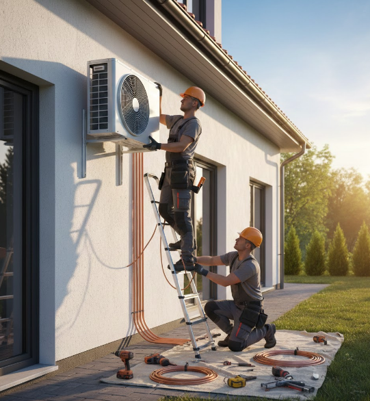 Installation de climatisation, Eaunes